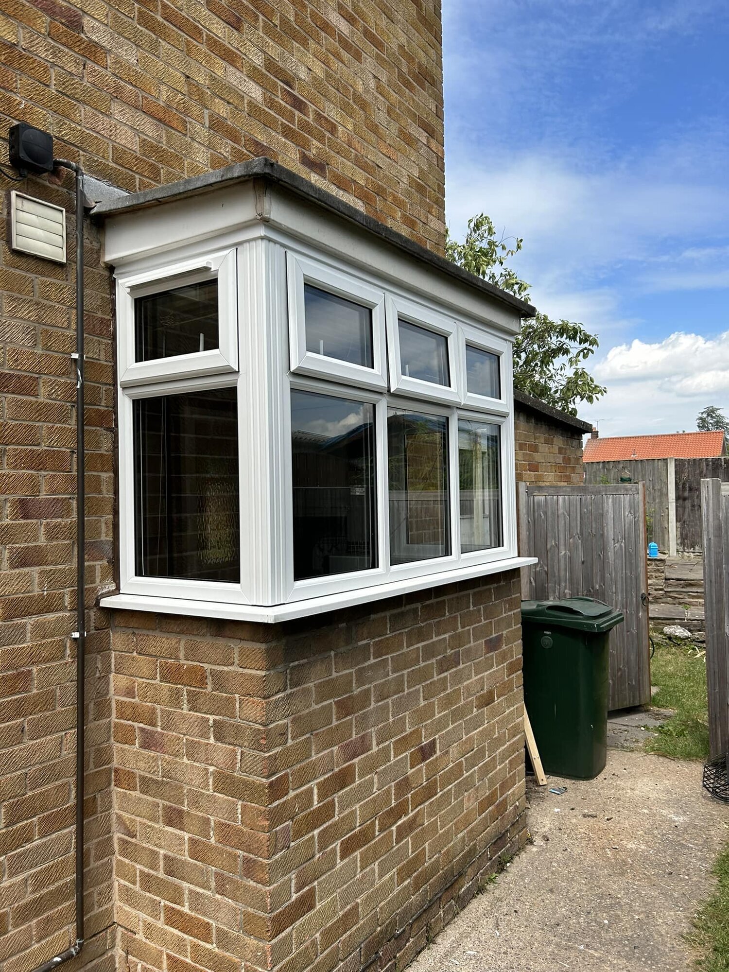 white uPVC windows on small extension in Doncaster | South Yorkshire