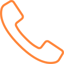 Phone icon orange